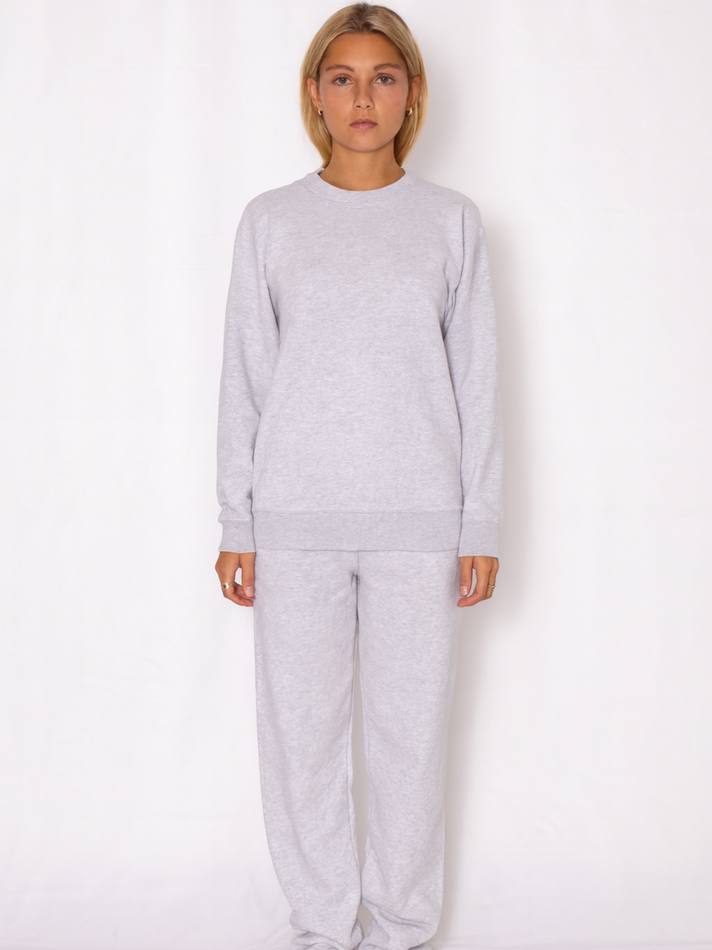 Sweat set with crewneck grey